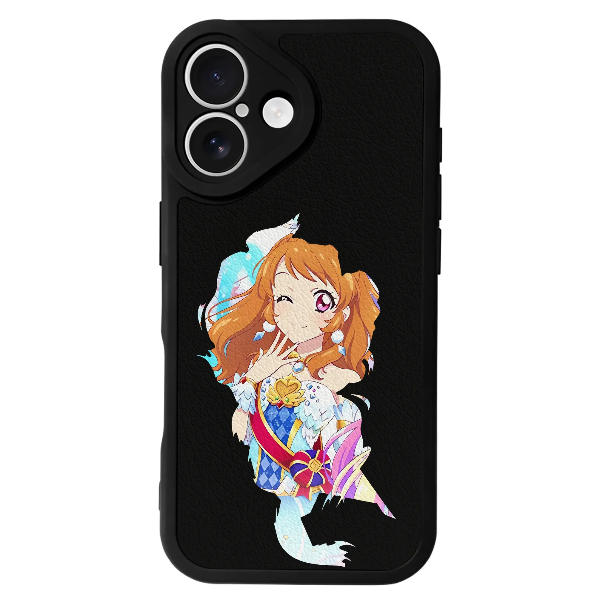 アイカツ グッズ 大空 あかり - IPhone 16シリーズ対応 ・ シリコンスマホケース ・ レザー調 ・ 高精度フィット ・ 耐衝撃 ・ ワイヤレス充電対応 ・ 精密カット